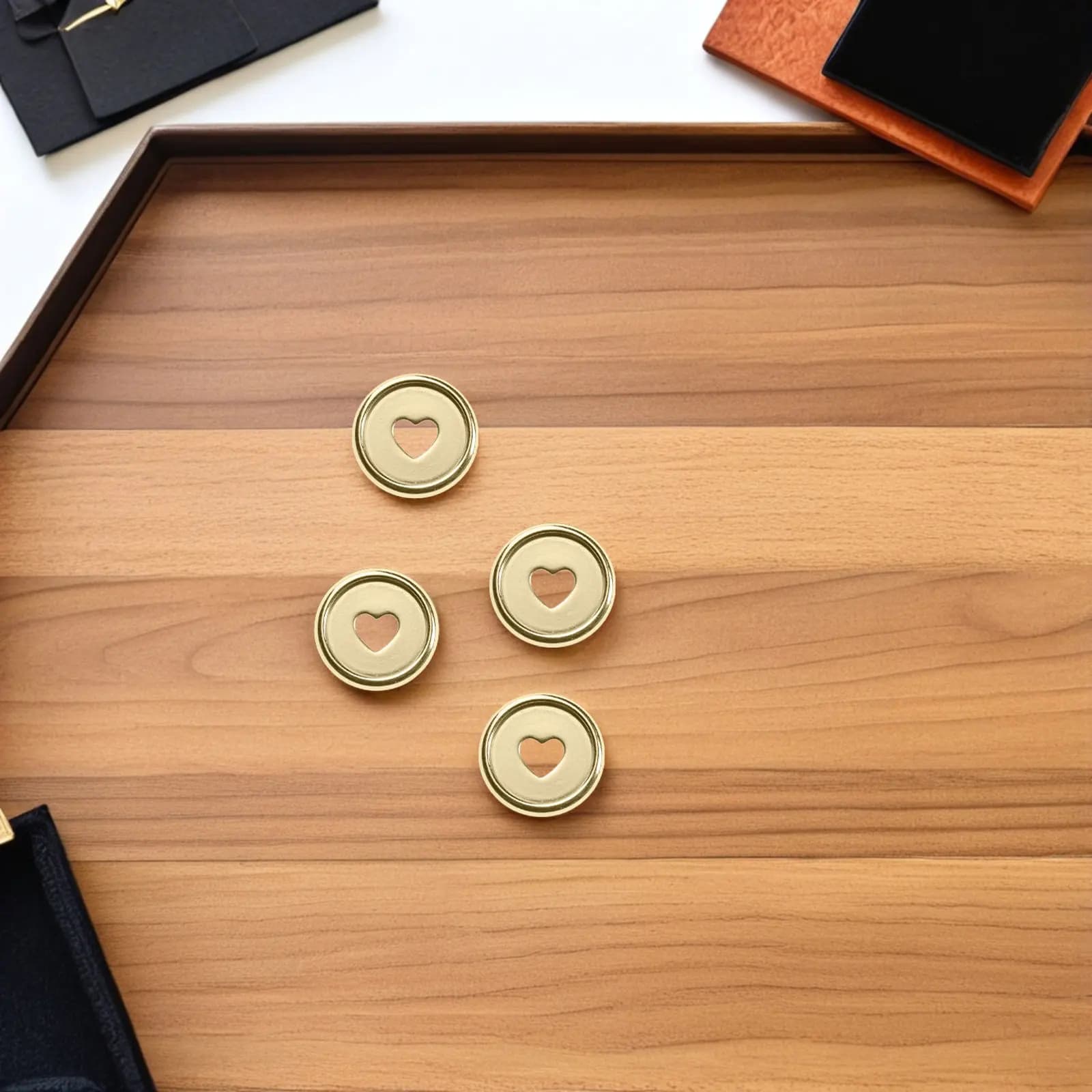 50Pcs Stylish Heart Plastic Discbound Binding Discs Planner Expander Discs for Notebooks Loose Leaf Binder Rings Scrapbooking