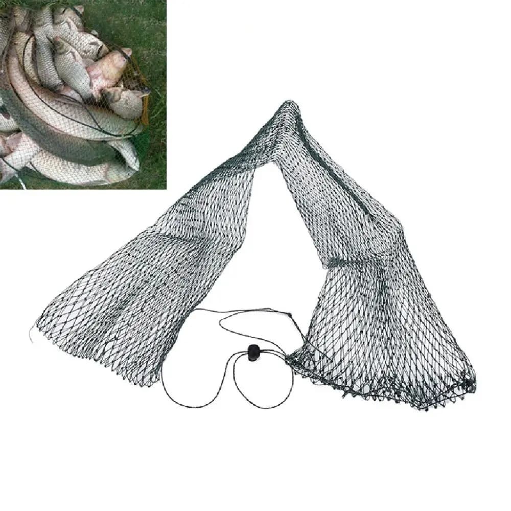 4-strand Wire Fishing Net No-deformed Strong Load-bearing Capacity Folding Fish Bag Bundle Buckle Fishing Tackle Mesh