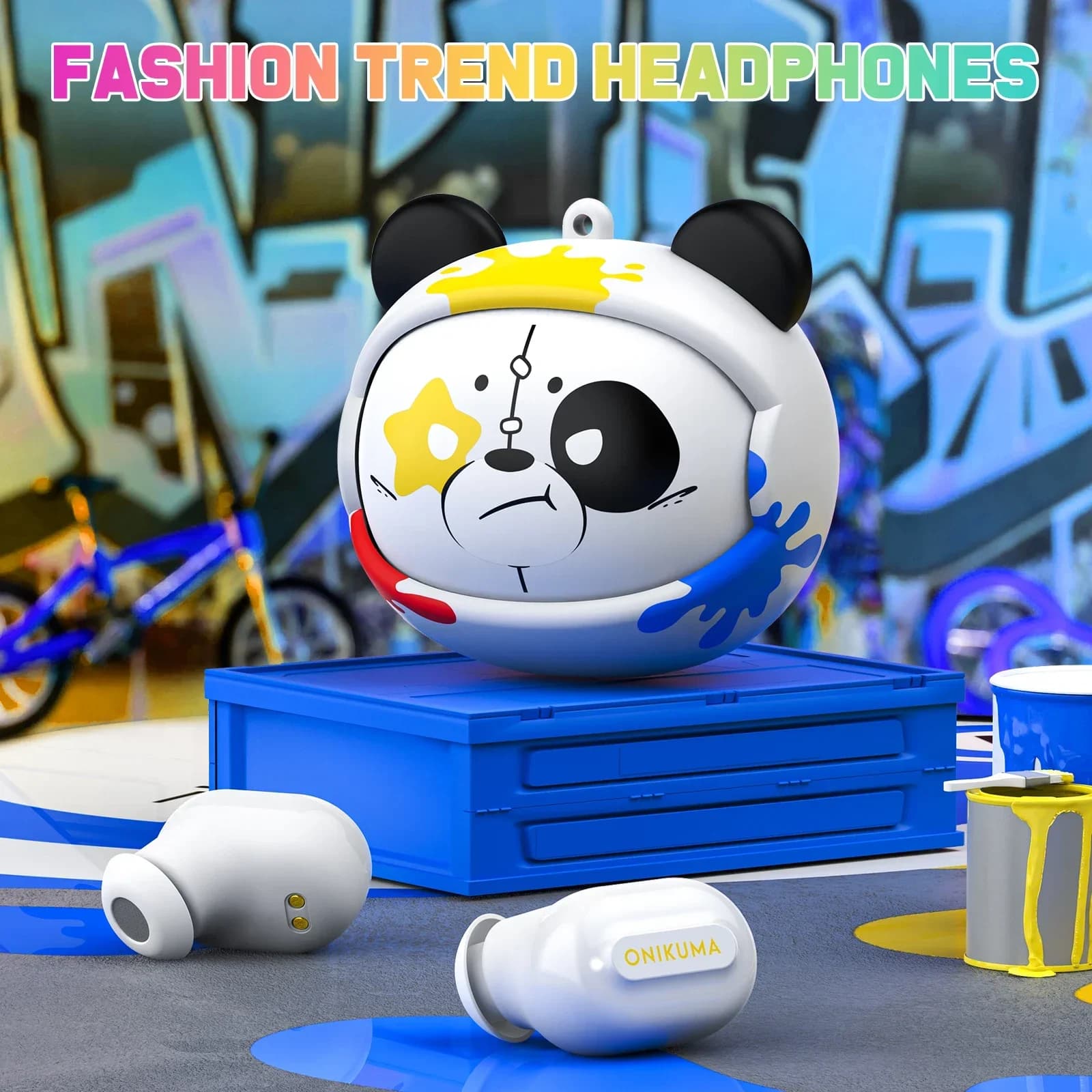 2025New ONIKUMA Wireless T20 Flip-Top Rotating Headphones Auricular Design HiFi Stereo In-Ear Touch Control Headphones with Microphone