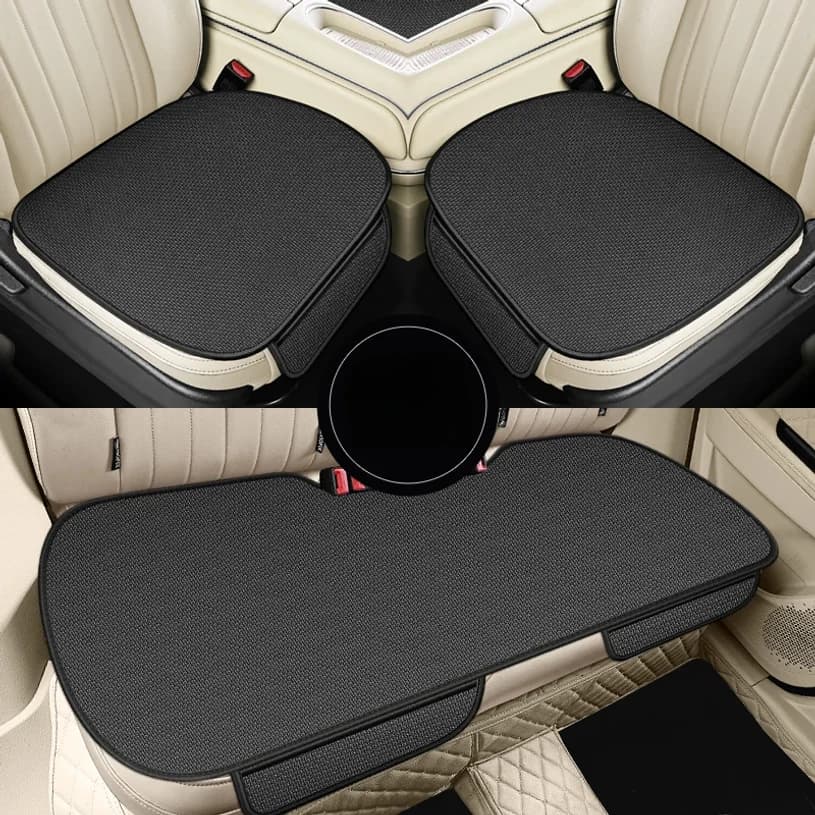 Summer Cool Car Seat Cover Cool Breathable Fabric Car Front Seat Cushion/Rear Seat Cushion/Three -piece