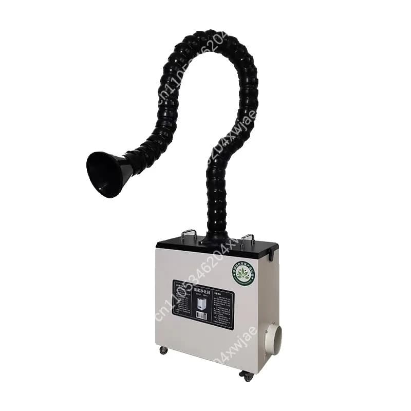 Compact portable smoke purifier for mobile welding smoke absorber for laser engraving, iron and air filter for moxibustion