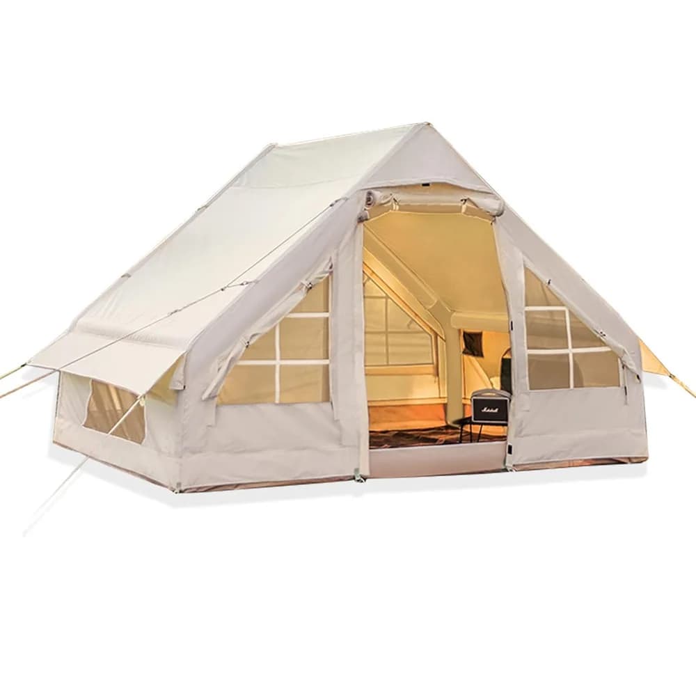 Camping Tent Instant for 4-6 Persons with Manual Pump, Automatic Floating Tent for Adults, Travel & Hiking