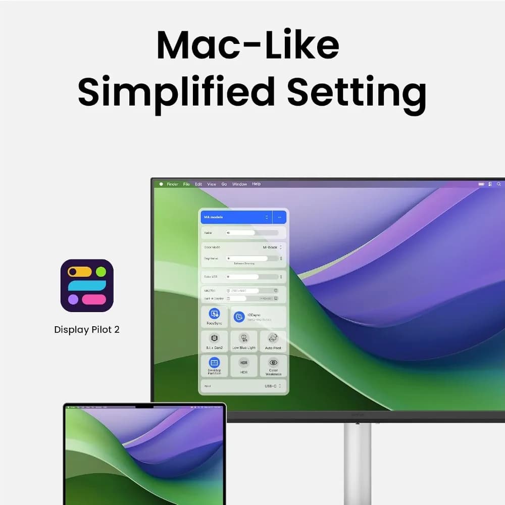 Exclusive Deal 27 Inch 4K UHD IPS Monitor for MacBook Pro/Air with USB-C Hub 90W PD Height Adjustable Stand P3 Color