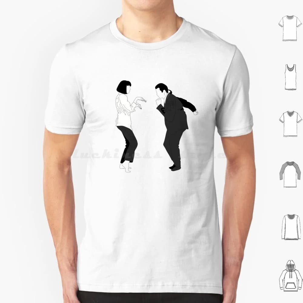 Pulp Fiction Dance T Shirt di grandi dimensioni 100% cotone Pulp Fiction Pulp Fiction Movie Pulp Fiction Film Cultura pop Quentin Tarantino