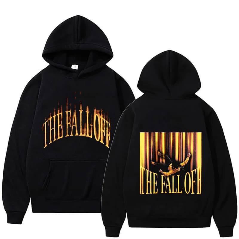 Felpe con Cappuccio J Cole THE FALL OFF per Uomo e Donna, Felpe in Pile Autunno Inverno, Pullover Casual Classico alla Moda, Abbigliamento Streetwear