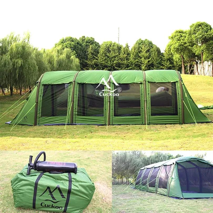 Beach curtain with waterproof outdoor camping air beam