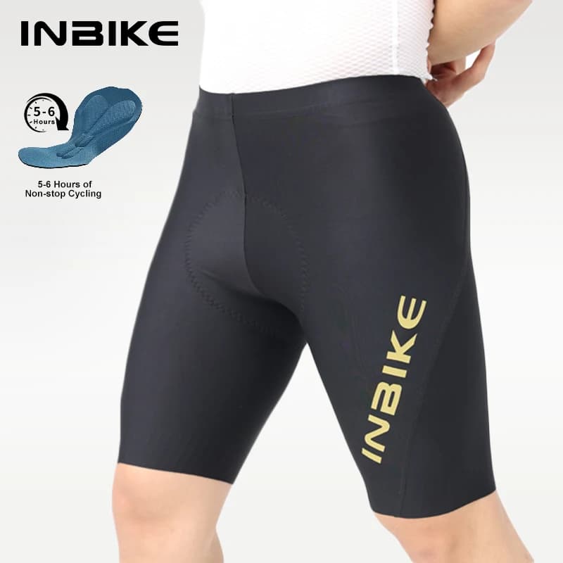 Pantaloncini da Ciclismo Estivi INBIKE per Uomo, Design Antiscivolo in Silicone, Riduzione dell'Attrito, Imbottitura 3D, Abbigliamento per Ciclismo su Strada