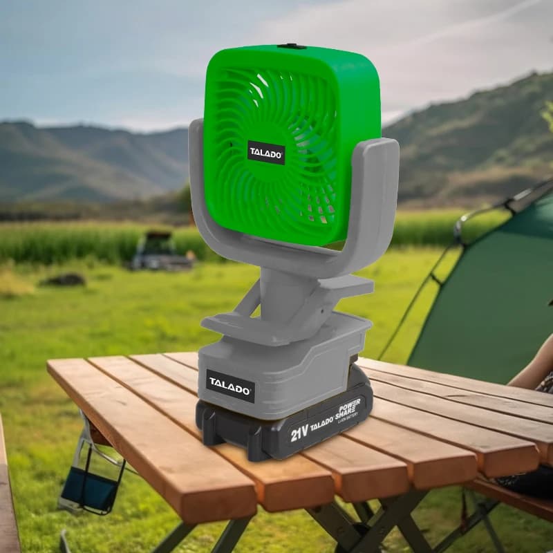 Circolatori da 21 VAir Ventilatore da campeggio Ventilatore con luce Ventilatore wireless oscillante automatico Ventilatore elettrico portatile ricaricabile
