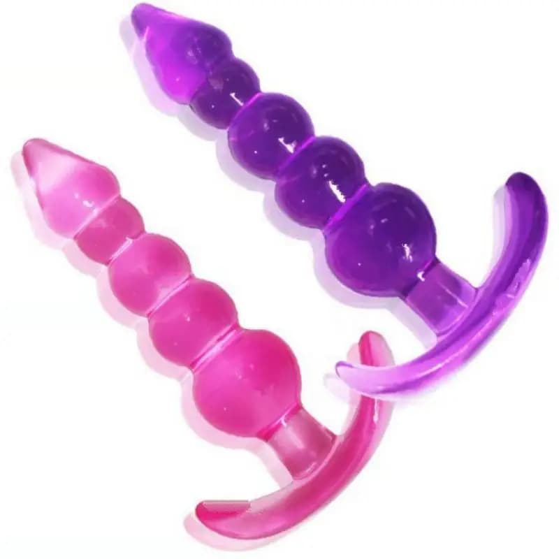 [YH] Palline Anali Dildo in Silicone Morbido, Plug Anale, Massaggiatore Prostatico, Sexy Stopper, Giocattolo Sessuale per Adulti Uomini e Donne, Giochi per Adulti