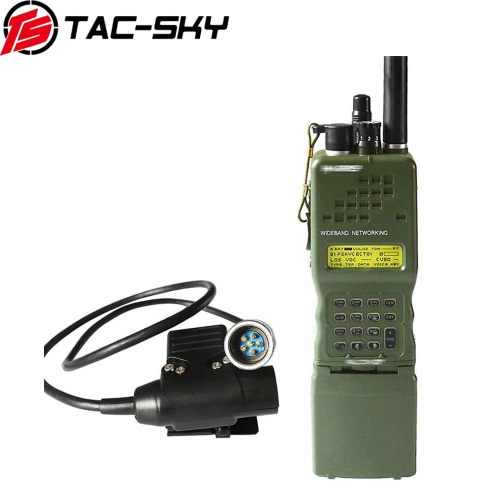 TAC-SKY AN / PRC152 152A Radio militare Walkie-Talkie modello Harris Virtual Case Dummy + Tactical Headset PTT 6 Pin U94 PTT