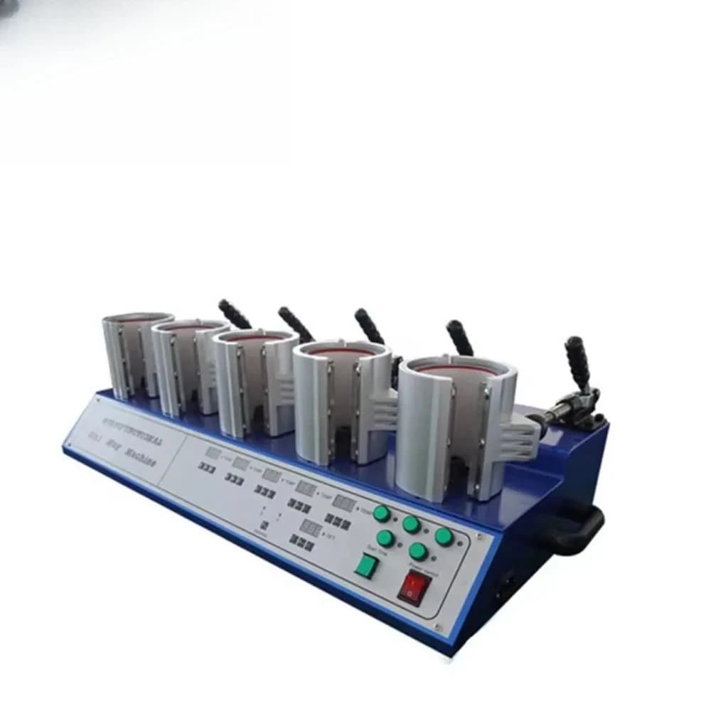 Macchina per trasferimento pressa di calore digitale 5 in 1 da 1500 W Tazza per sublimazione da 11 once Elettrica semiautomatica per la stampa su carta e combo