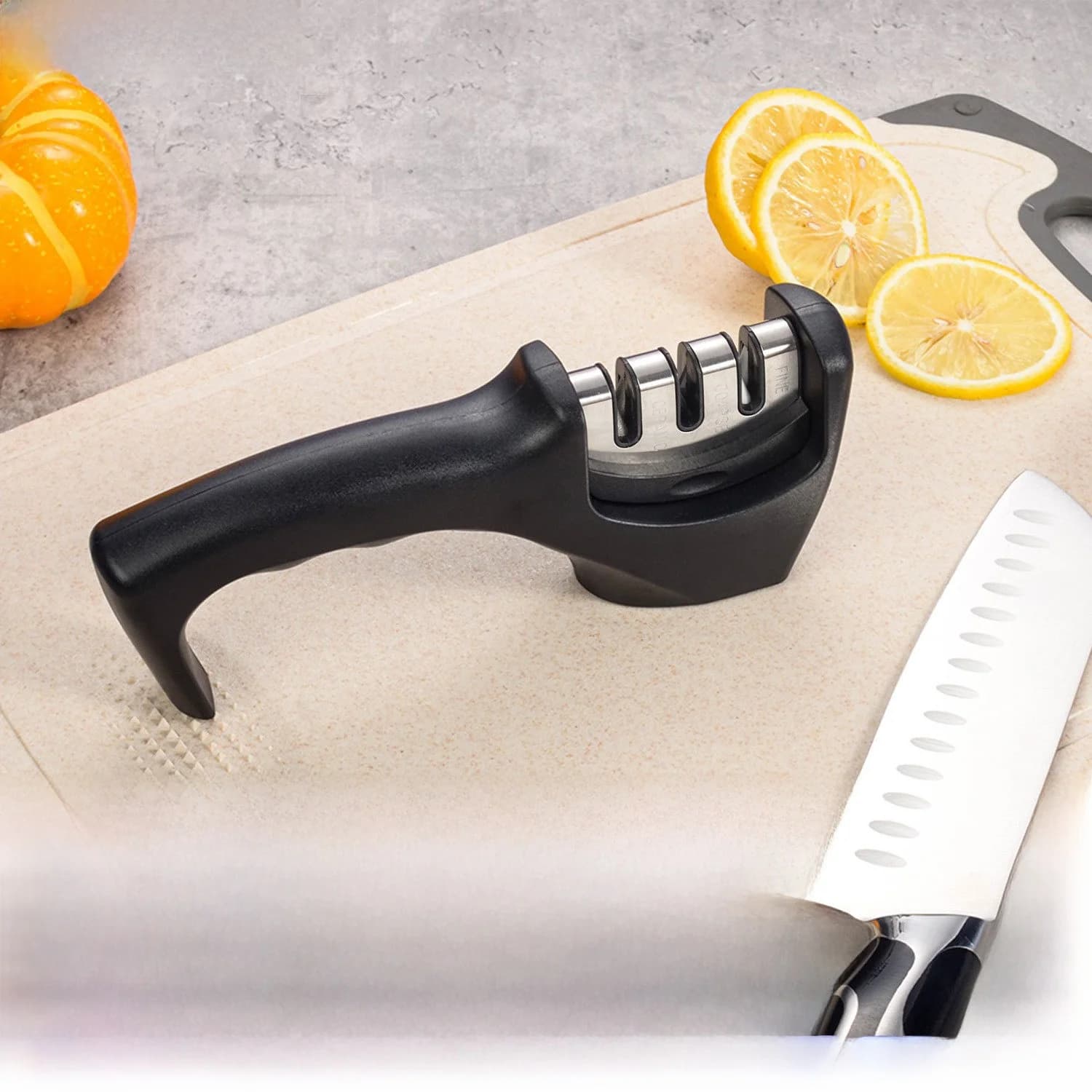 Sharpeners Quick Diamond Manual for Home Use, Multifunction Tool for Sharpening Knives, Kitchen Tools Organizer