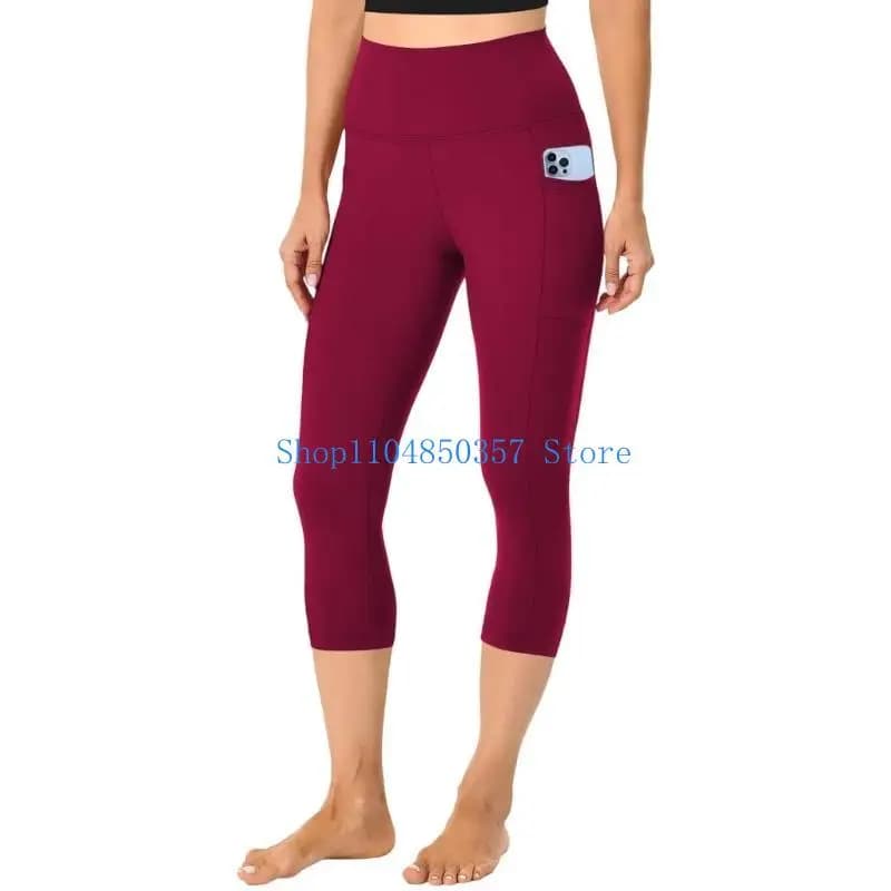 5asd Pantaloni corti da donna Pantaloni corti a Leggings da palestra con tasca Pantaloni corti da allenamento sportivo