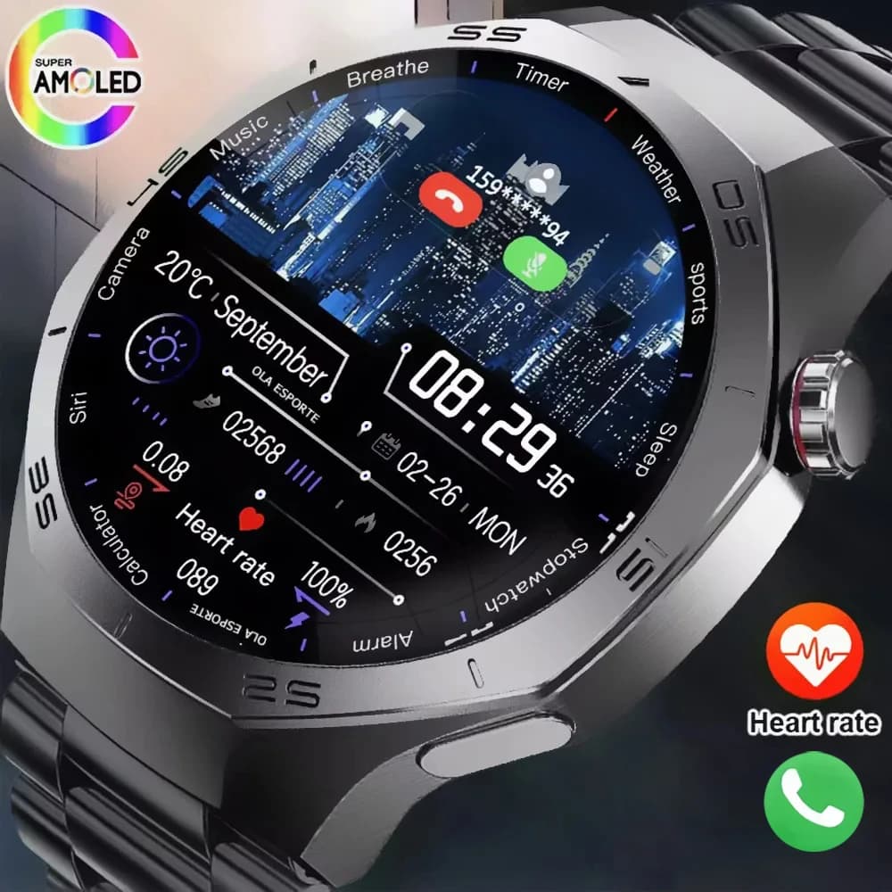 IYTSFT 2026 New Smart Watch 1.52" HD Game Dial Wireless Charging Bluetooth Call Heart Rate Monitor Fitness Tracker Sports Gift