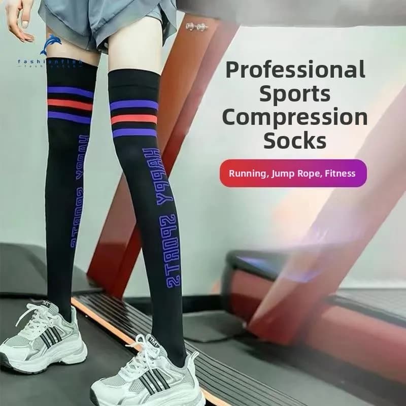 Long sports shoes for women, comfortable and adherents, above the knee, for running and jumping with rope, New 2026