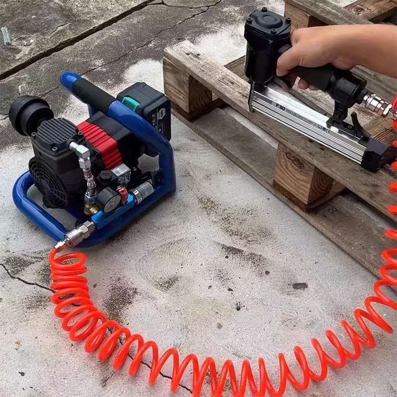 Compressore d'aria brushless agli ioni di litio da 1,5 litri, pompa d'aria portatile ad alta pressione, mini piccola pompa d'aria silenziosa per la lavorazione del legno fai da te