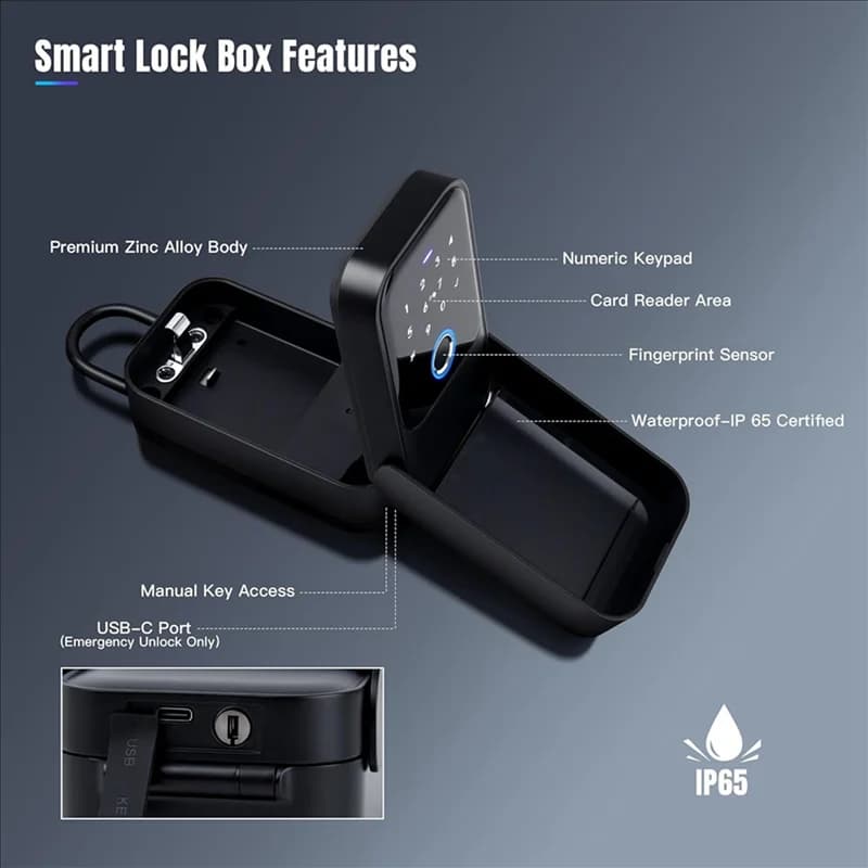 Cassetta di sicurezza Smart Key Daily 2X adatta per chiavi domestiche e agenti immobiliari