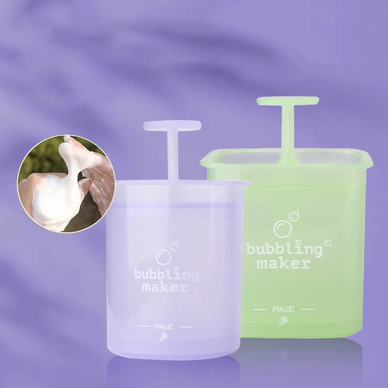 Portable Foaming Clean Tool Face Cleanser Shower Bath Shampoo Foam Maker Bubble Foamer Device