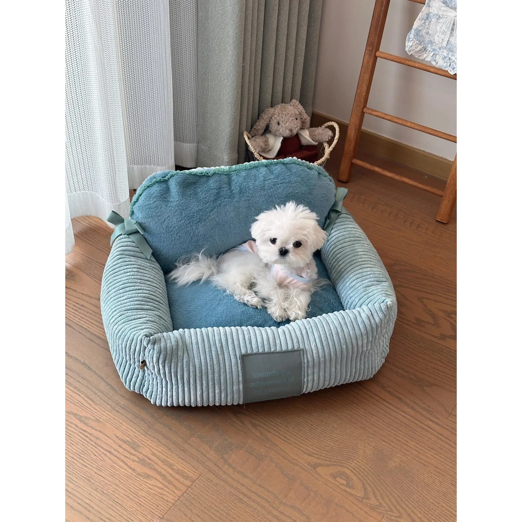 Cuccia Morbida per Animali Domestici, Cuccia a Nido per Cani, Divano per Animali Domestici in Peluche Lungo e Spesso per Sonno Profondo, Universale per Tutte le Stagioni, Materasso per Cani