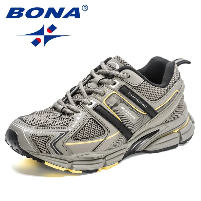 BONA 2023 nuovi designer scarpe da corsa leggere da jogging in rete scarpe da ginnastica da uomo comode e traspiranti scarpe sportive da esterno casual uomo in rete