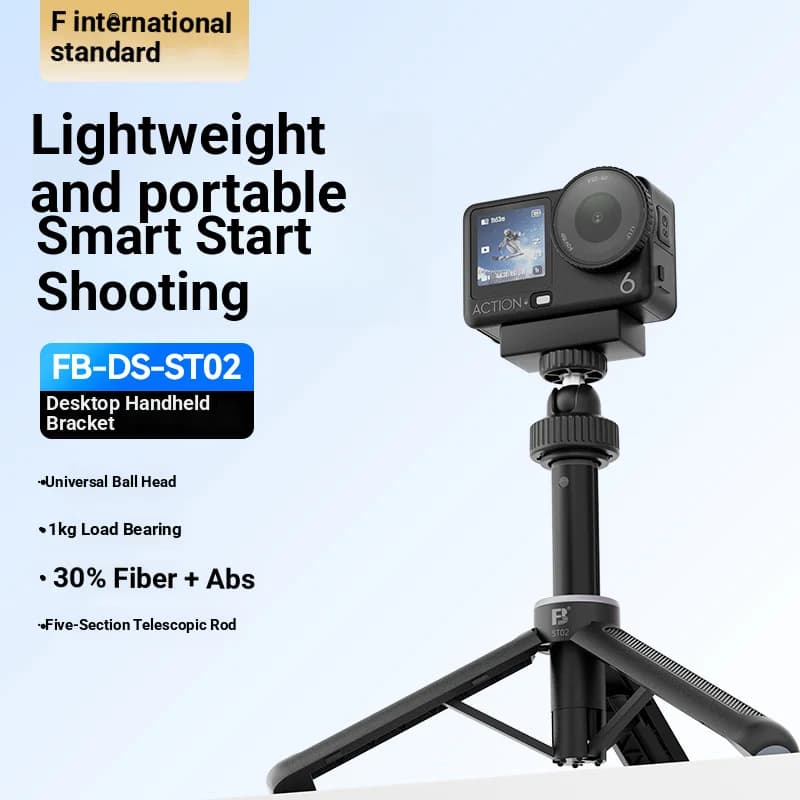 Desktop handheld stand for DJI Action 6/5 Pro/4 action camera mini tripod handheld stand DJI Pocket 3 shooting portable selfie