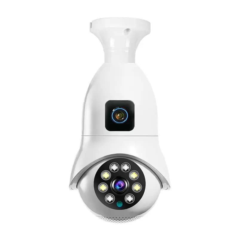 4MP UHD V380Pro APP Dual Lens E27 Telecamera dome IP PTZ wireless a colori AI Rilevazione umanoide Sicurezza domestica CCTV Baby Monitor