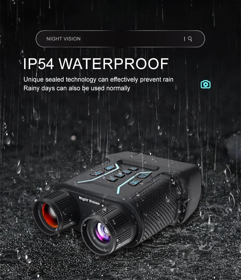 NV2183 Binocolo per visione notturna 4K Zoom 8X Telescopio da caccia a infrarossi Attrezzatura da campeggio 350m-400m Occhiali per visione notturna per i viaggi