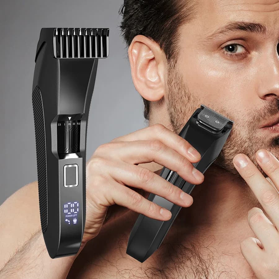 The Beard men's rulebarba - Cordless cutter adjustable to 20 lengths for face and body