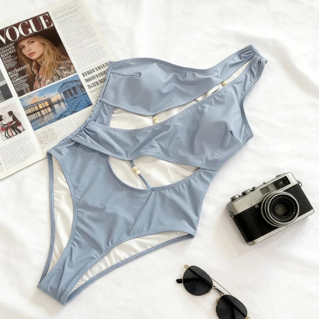 One Shoulder Swimsuit Women Swimwear 2026 Sexy Bikinis Female Biquini Solid Swim Suits Cut Out Bodysuit Bathingsuit Beachwear