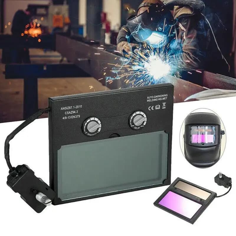 WS1000A Auto Dimming Welding Helmet Lens Solar Panel Welding Helmet Lens Welding Mask Auto Darkening Lens Tools Eyes Protector