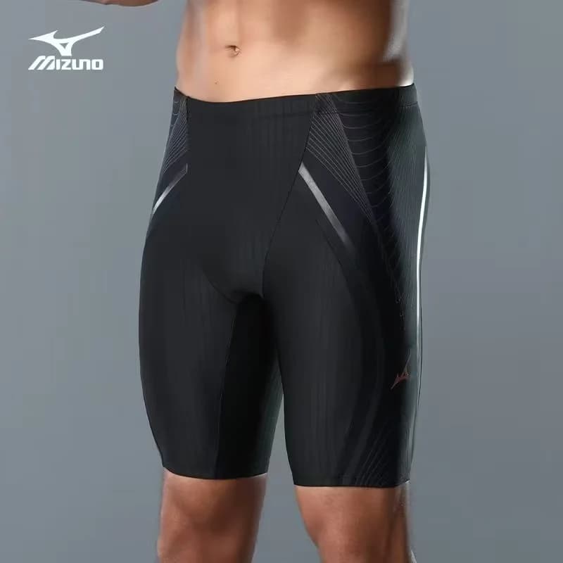 Mizuno Professional Mens Swim Jammers Knee Length Quick Dry Swimming Shorts Protective Lining Racing Bathing Suit Equipment