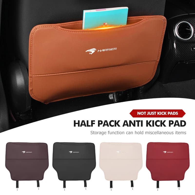 Car Seat Anti-Kick Pad Leather Anti-Dirt Protector Cover For Toyota Harrier 30 60 80 XU30 XU60 XU80 2022 2023