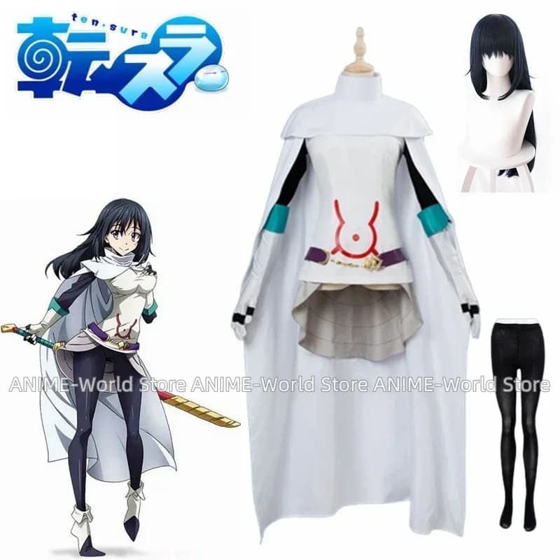 Anime Quella volta mi sono reincarnato come un melma Shizue Izawa Parrucca del costume cosplay Costumi di carnevale di Halloween per le donne