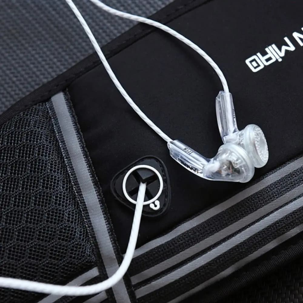 Running Waist Bag with Bottle Door, Waterproof Waist Belt for Marathon, Sports Waist Bag with Phone Case
