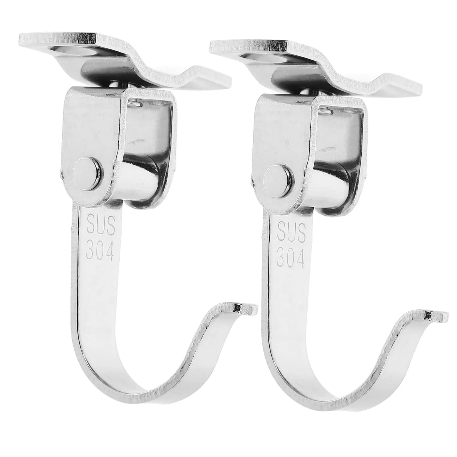 2Pcs Stainless Steel Ceiling Hook Heavy Duty Rotating Mount Bracket for Projector Screen Bird Feeder Hanging Planter Outdoor