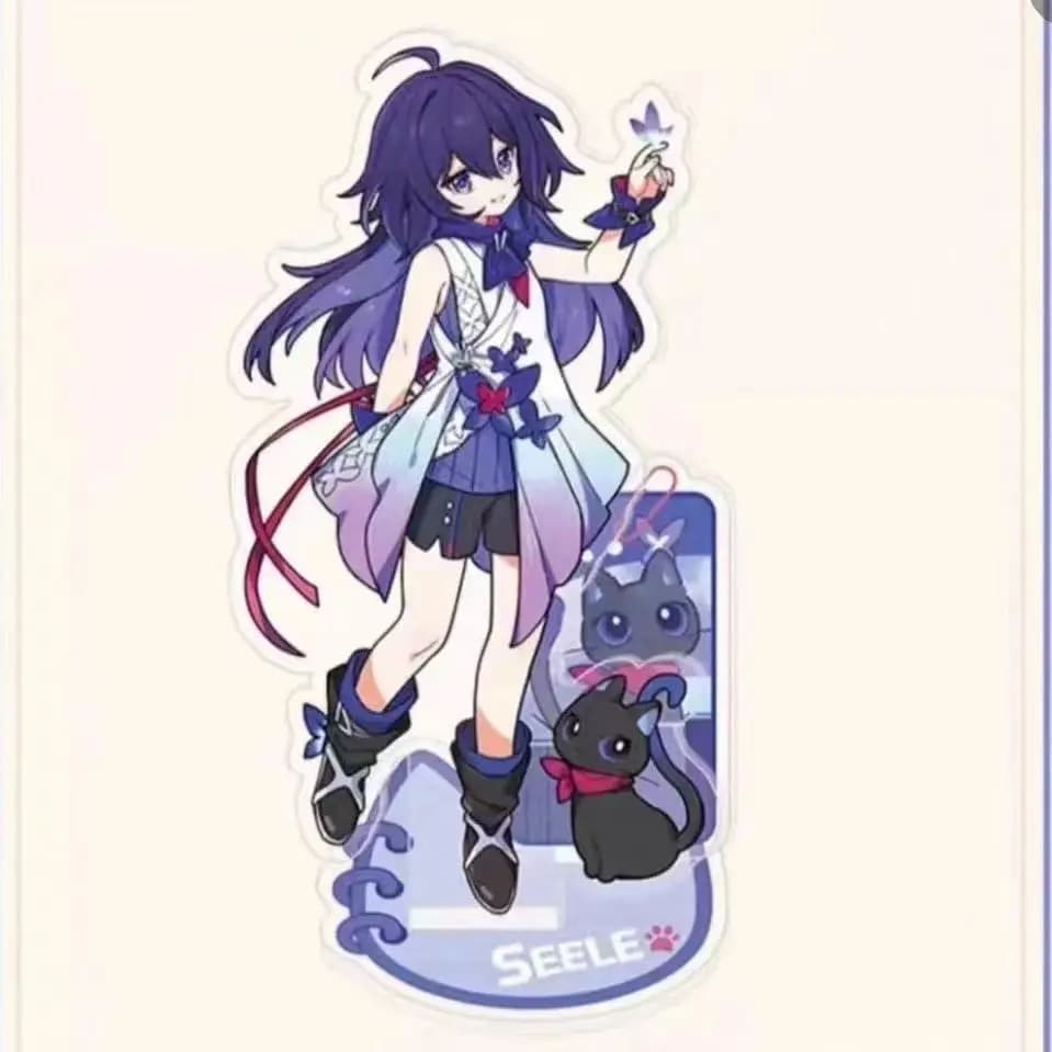 Statuetta in Acrilico del Personaggio Kafka di Game Star Track, Ornamento da Scrivania Carino, Portachiavi, Espositore, Regalo per Amici