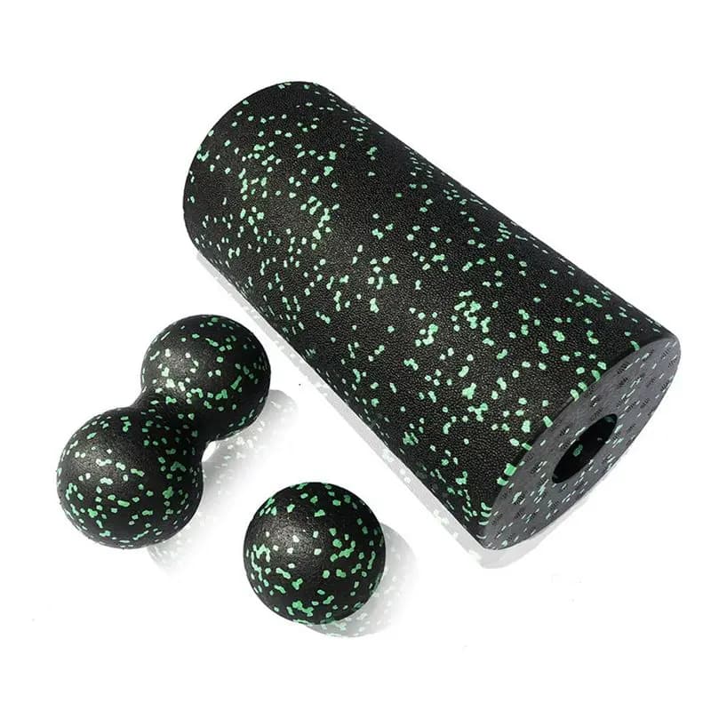 3PCS Yoga Roller Massage Peanut Ball Set EPP Fitness Foam Column For Back Pain Deep Tissue Stretching Muscle Relax-A00E