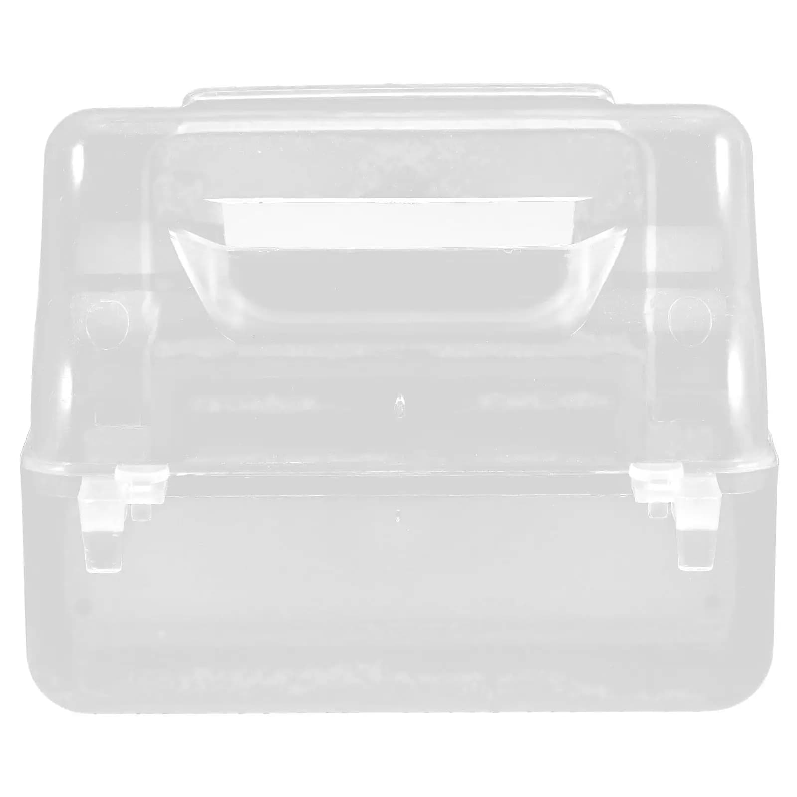 Splashproof Transparent Bird Feeder Box for Parrots ABS Material Anti-Scatter Food Container Hanging Cage Accessory Indoor