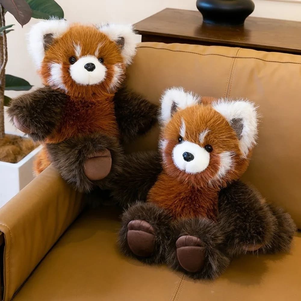 Peluche di Procione Morbido e Soffice, Cuscino di Peluche, Giocattolo di Peluche per il Supporto Emotivo, Regalo di Natale