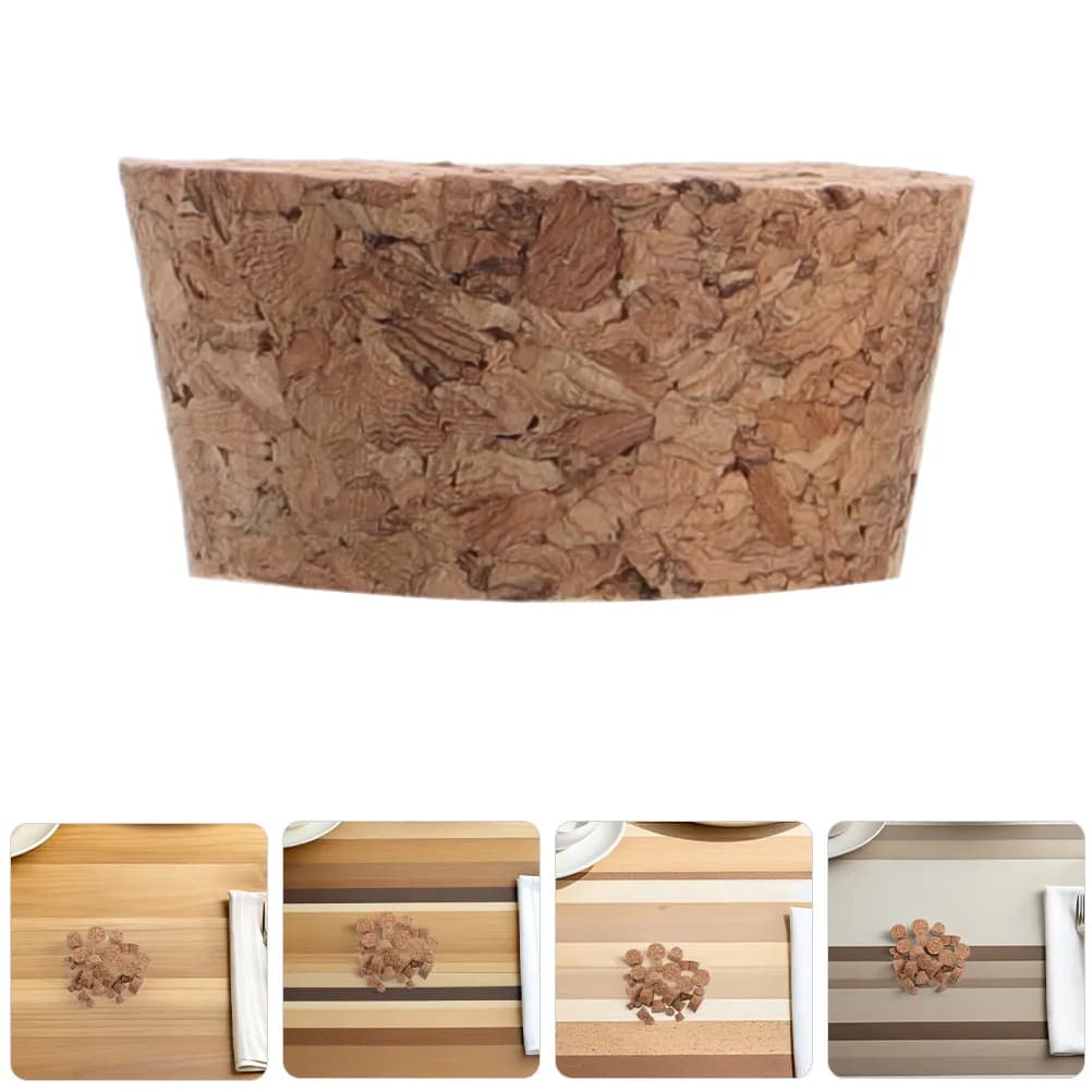 36 tappi conici in legno per bottiglie di vino, birra, fiale di vetro, bottiglie dei desideri decorative, sigillo ermetico per il fai da te e l'artigianato