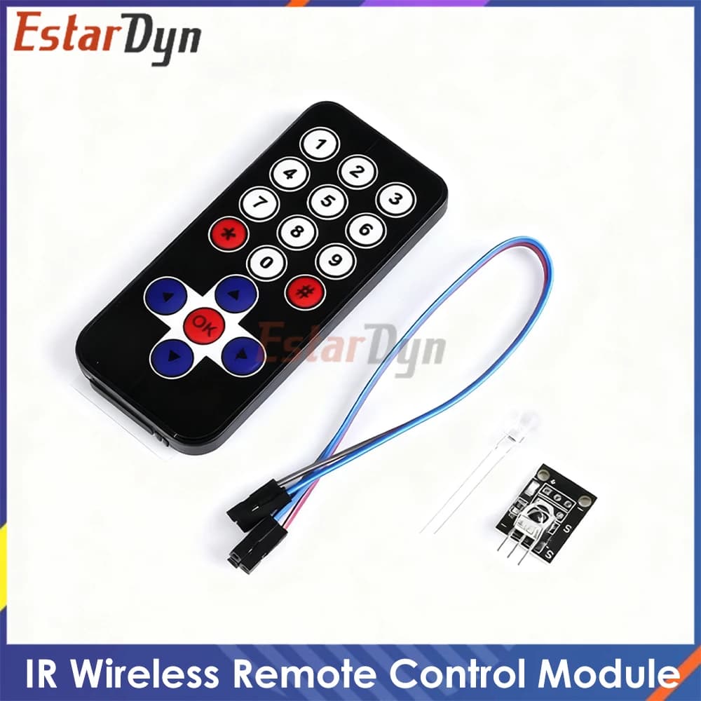Kit Modulo di Controllo Remoto Wireless a Infrarossi IR Fai-da-Te HX1838 per Raspberry Pi