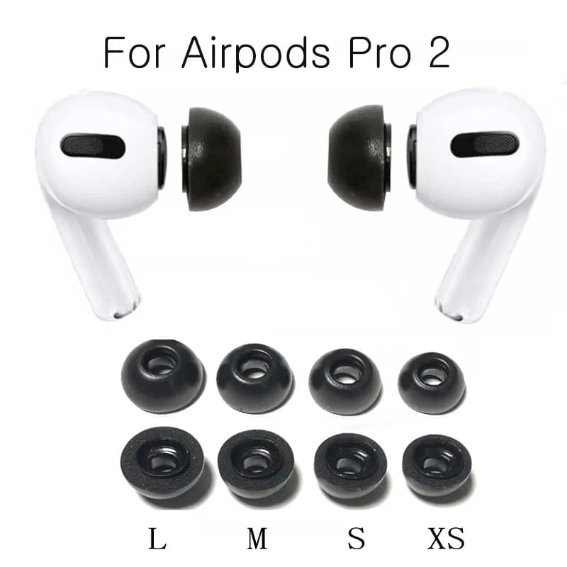 Cuscinetti auricolari in memory foam per Airpods Pro2/Pro Auricolari Bluetooth wireless Copri orecchie Tappi Auricolari Cuscinetti auricolari 2 pz/paia