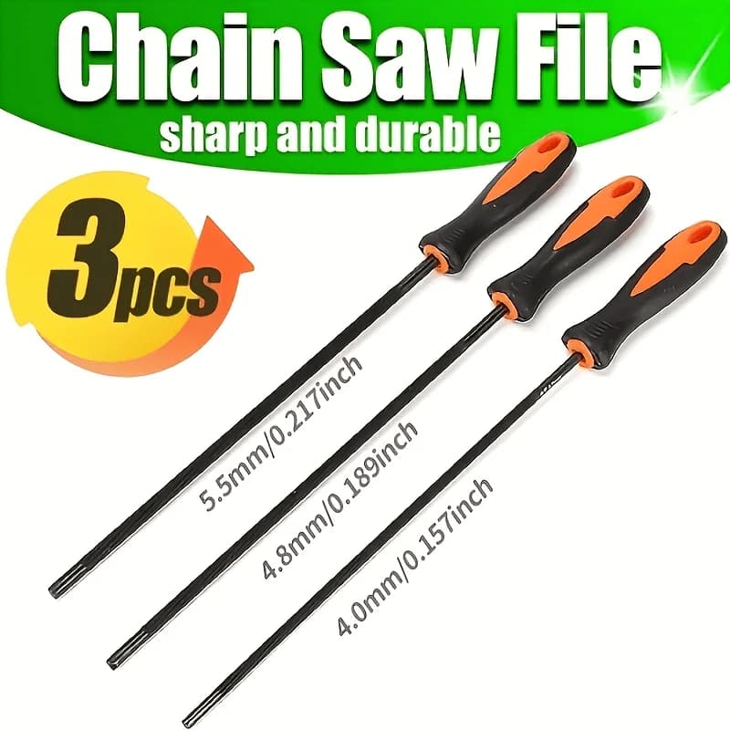 Set of Lime for Sharpener Motors 4.0/4.8/5.5mm, Lime Temprate for Motorcycles, Precision Tools for Wood Processing