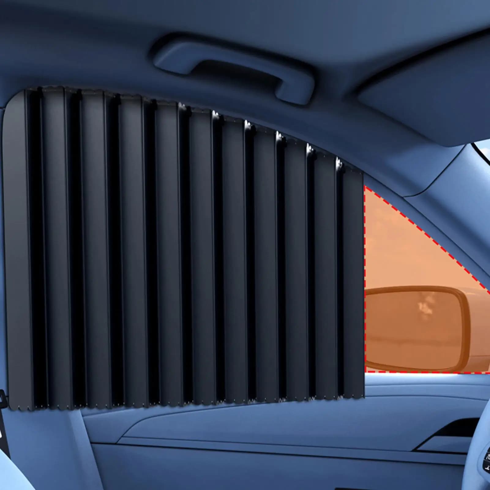 For Car Car Curtains For Window 4 Pieces Smooth Slide Universal Block Light Shades Kit Car Window Privacy Curtains For Travel