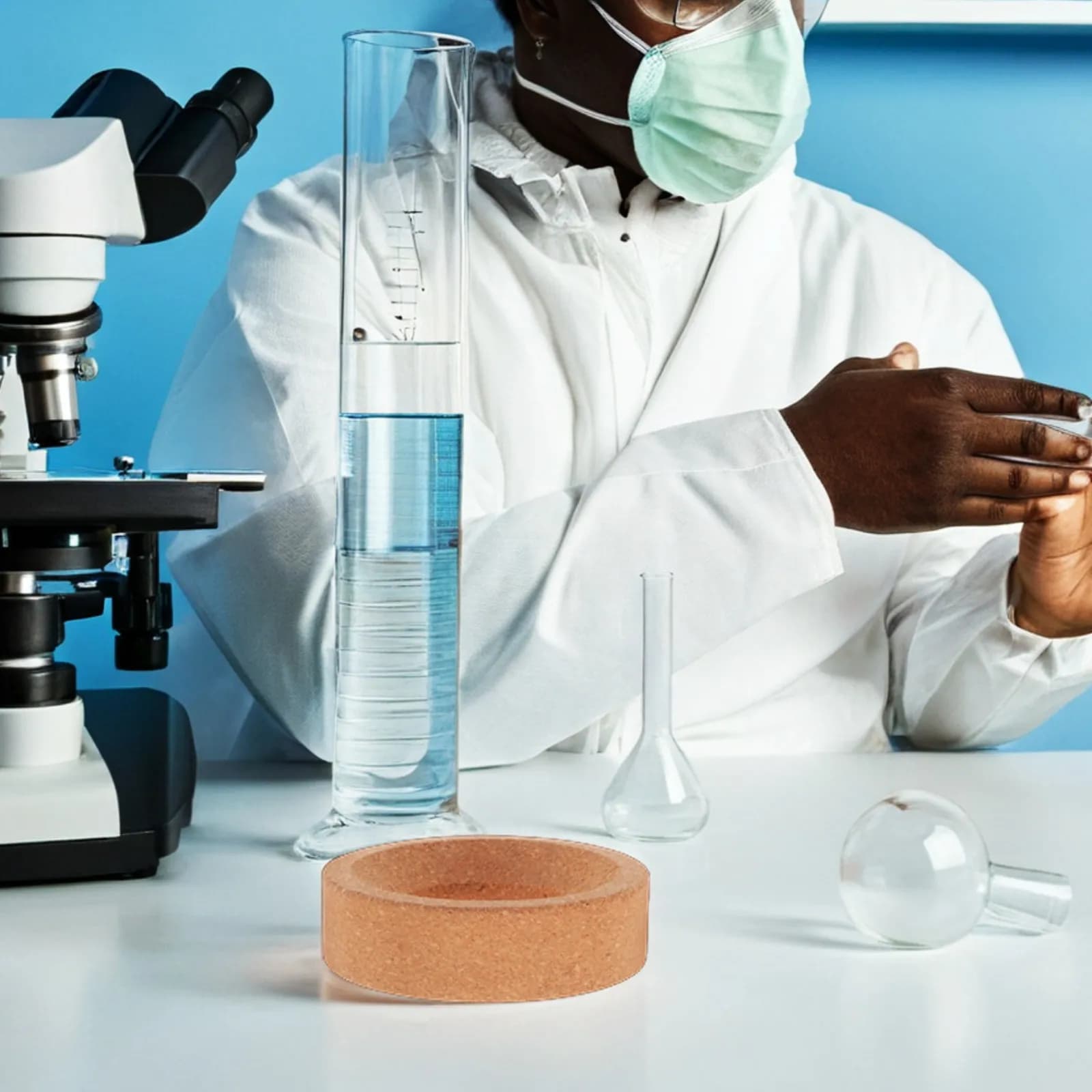 Cork Ring for Lab Flask Holder Round Bottom Cork Stand Stable Anti-Slip Mat Laboratory Flask Support for Round Bottom Flasks