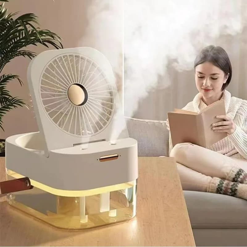with Remote Control 2.5L High Capacity Wireless Humidifier Fan USB Portable Mist Air Cooler Diffuser for Home Bedroom Office Use