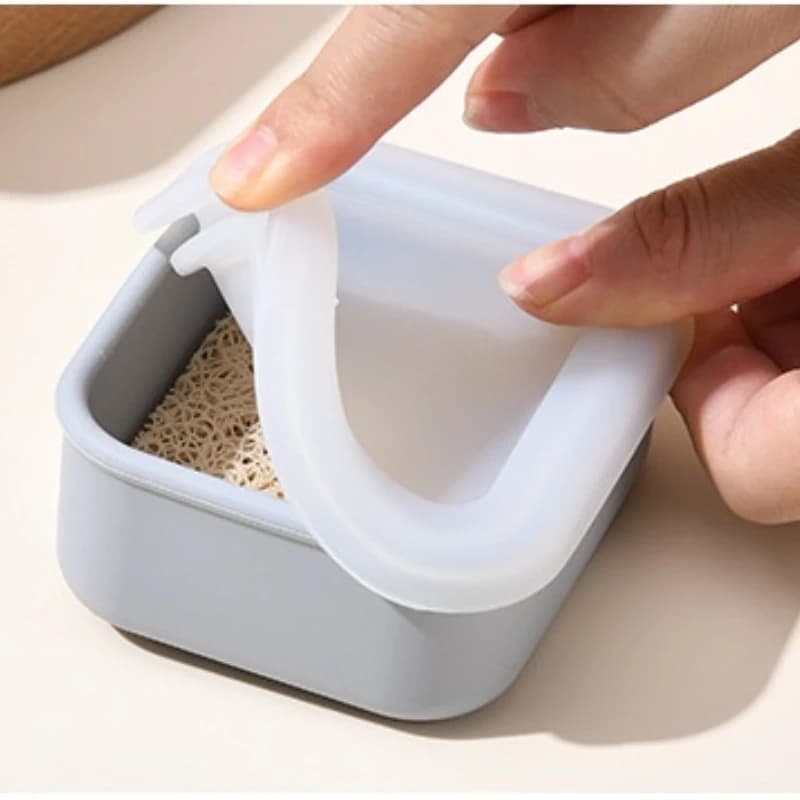 Silicone soap box Multifunctional portable plastic soap box for outdoor travel