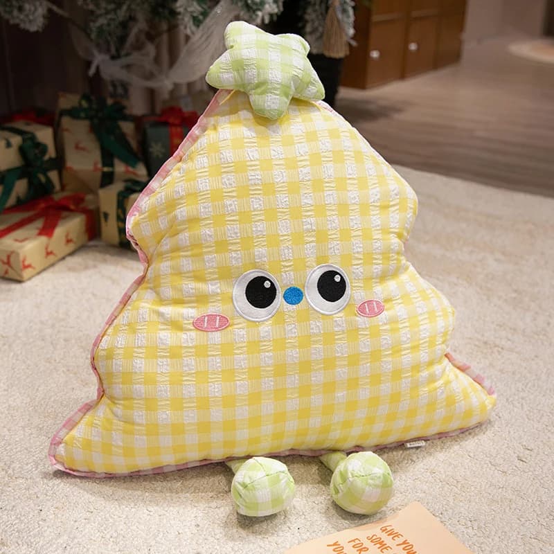 Cuscino a Griglia a Bolle a Forma di Albero di Natale, Decorazione per la Casa, Supporto Lombare per Adulti