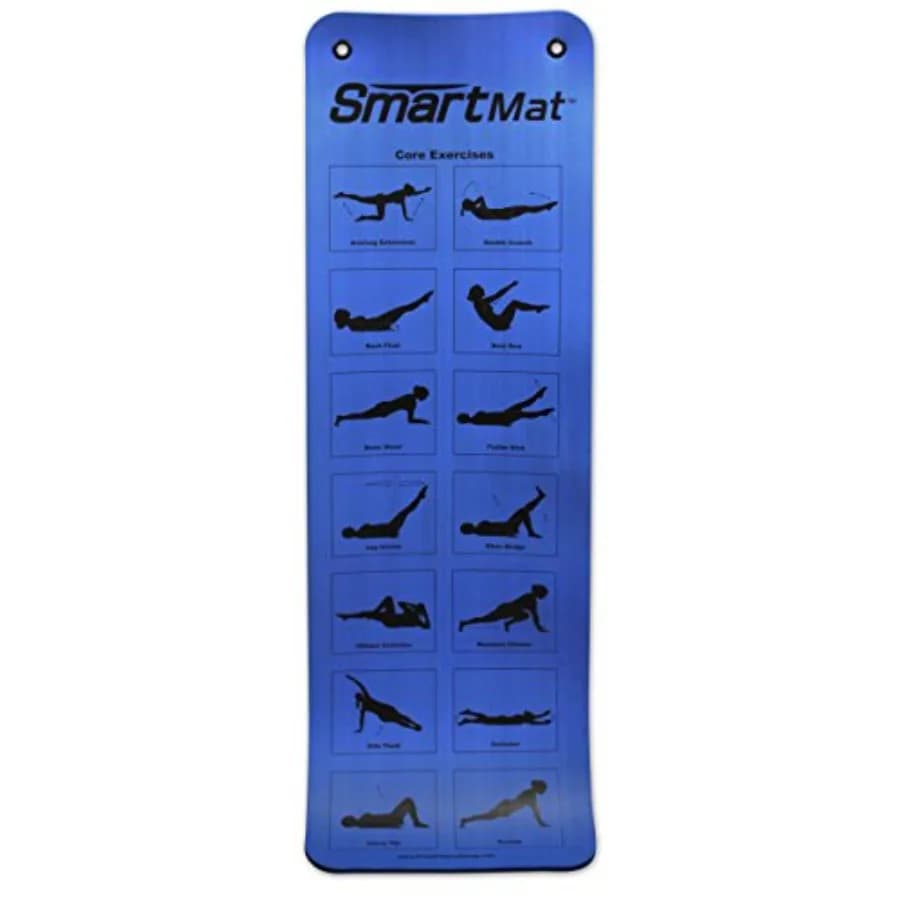 Tappetino per Esercizi e Stretching Prism Fitness, Spessore 16mm, Intelligente e Autoguidante, per Yoga, Pilates e Stretching, Blu