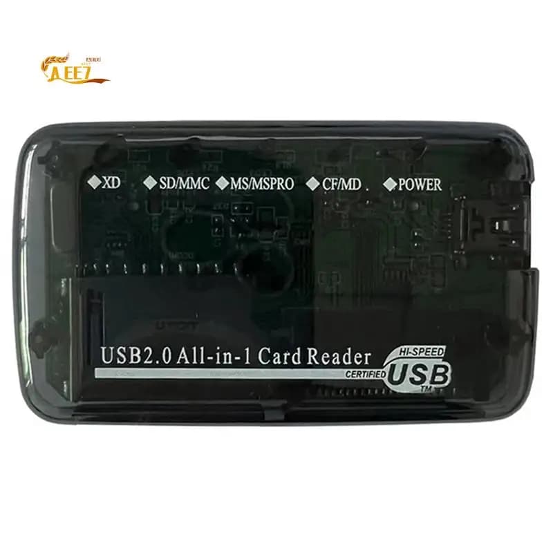 AEE7-USB 2.0 Lettore di schede Dongle CF MS TF M2 XD SD Memory Card Writer 480Mbps Visualizza adattatore per trasferimento dati Plug Play